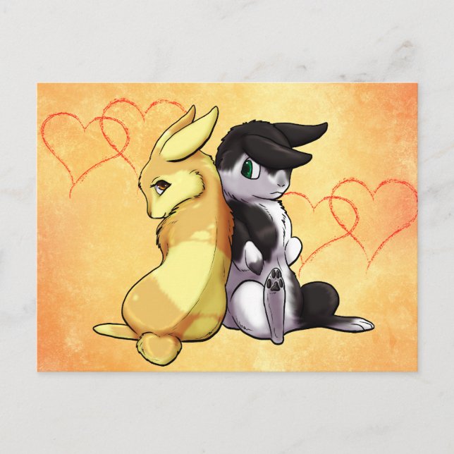 Postal Bunny Love (Anverso)