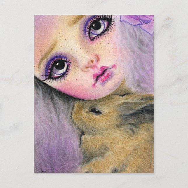 Postal Bunny Love Postcard (Anverso)