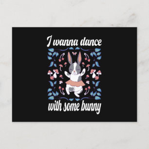 Postal Bunny Quiere Bailar Con Un Socio De Baile