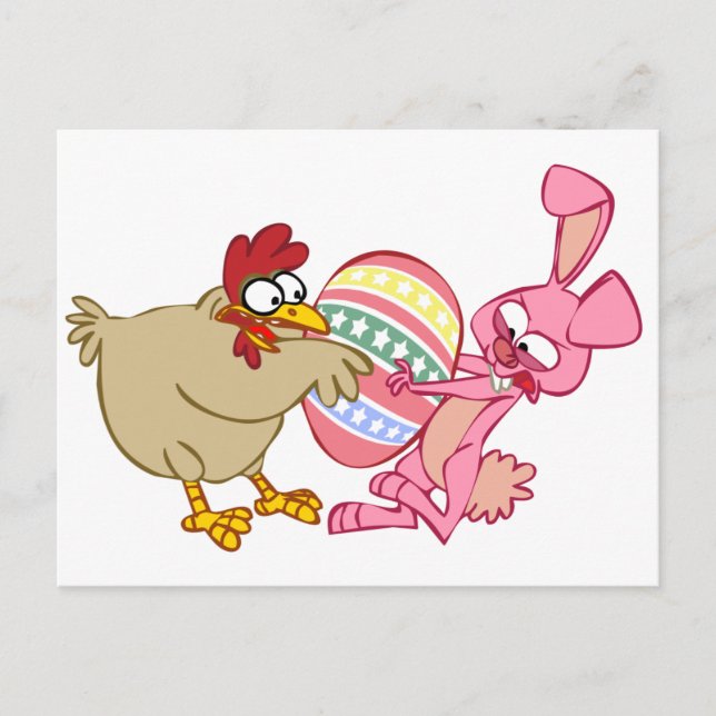POSTAL BUNNY VS CHICKEN (Anverso)