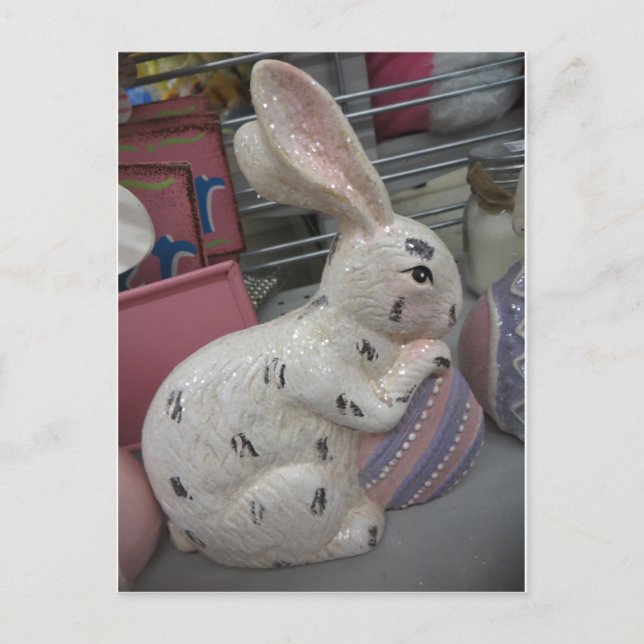 Postal Bunny With Egg (Anverso)