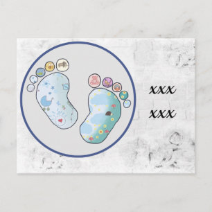 Postal bunte Babyfüsse