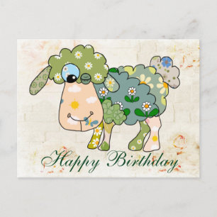 Postal Buntes Schaf