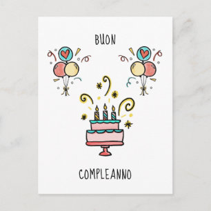 Postal Buon Compleanno   Feliz Cumpleaños