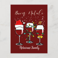 Buon Natale Merry Christmas Wine Lights