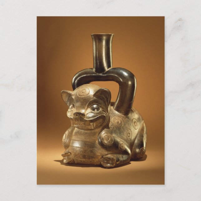 Postal Buque con puma, Chavin Culture, c.90 a.C. (Anverso)