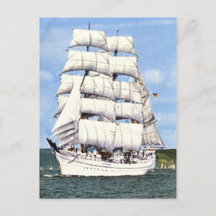 Postal Buque de altura, aparcador cuadrado,