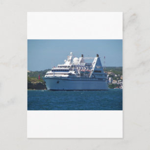 Postal Buque de crucero sale de Mahon