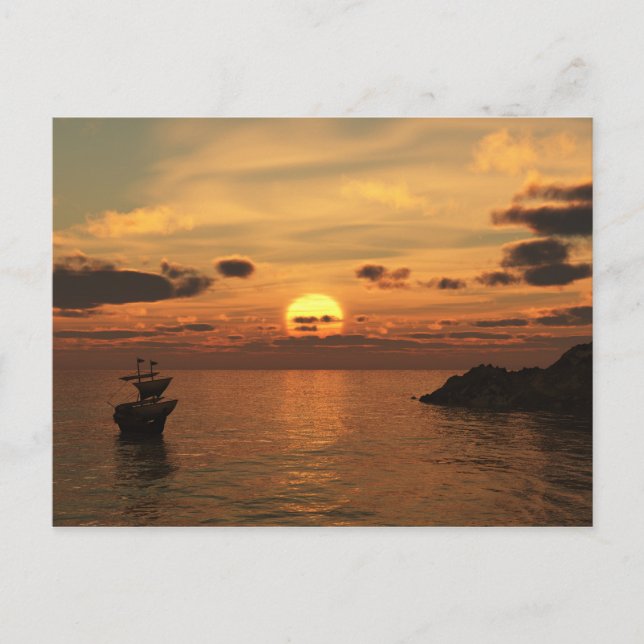 Postal Buque de navegación (Anverso)