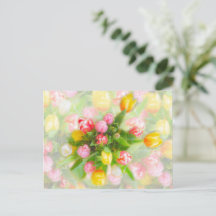 Buqué de tulipanes de estilo vintage - arte floral