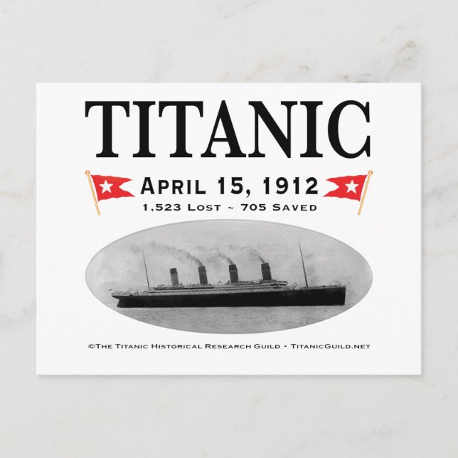 Postal Buque fantasma Titanic (Anverso)