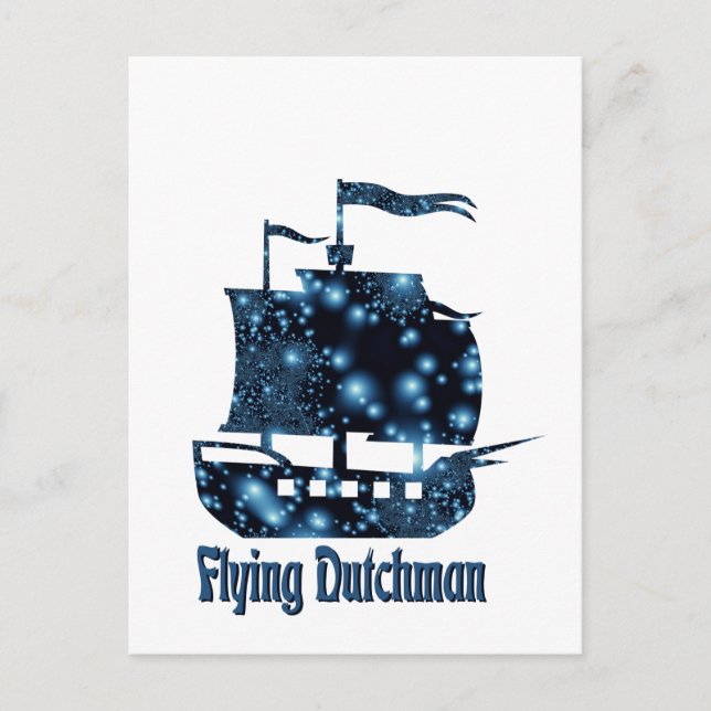 Postal Buque holandés volador (Anverso)