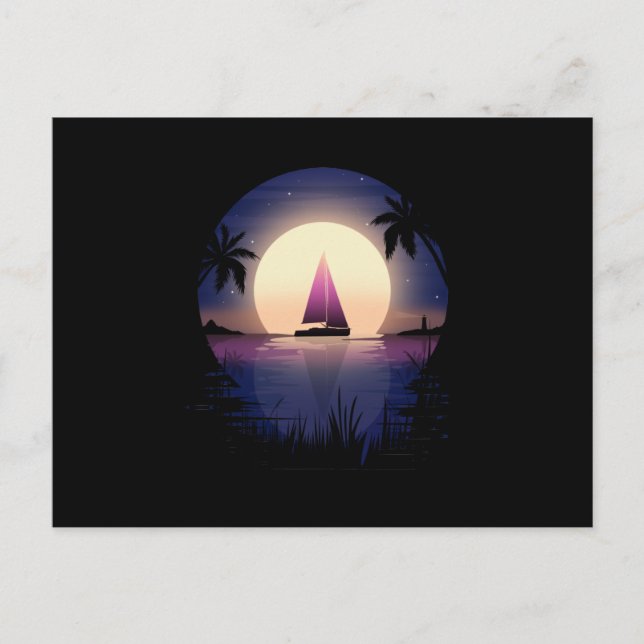Postal Buque nocturno (Anverso)