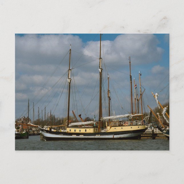 Postal Buque tradicional holandés, Enkhuizen (Anverso)