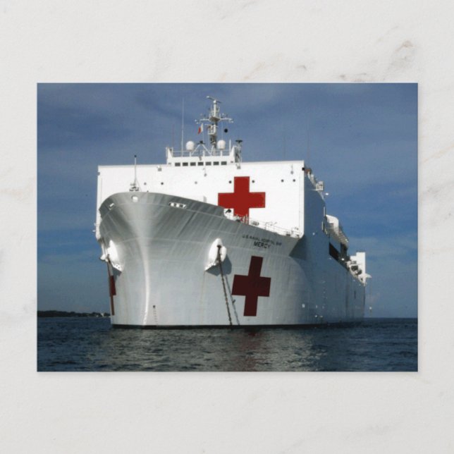 Postal Buque USNS Mercy Hospital (Anverso)