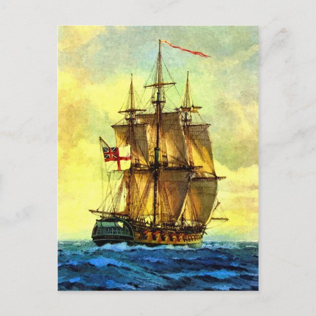 Postal Buques de guerra británicos (Anverso)