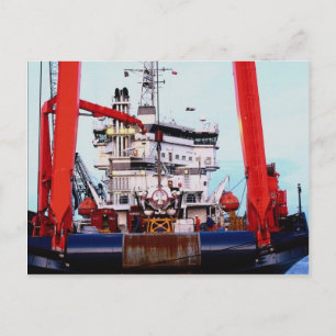 Postal Buques de motor "Fennica", muelles de Edinburgh Le