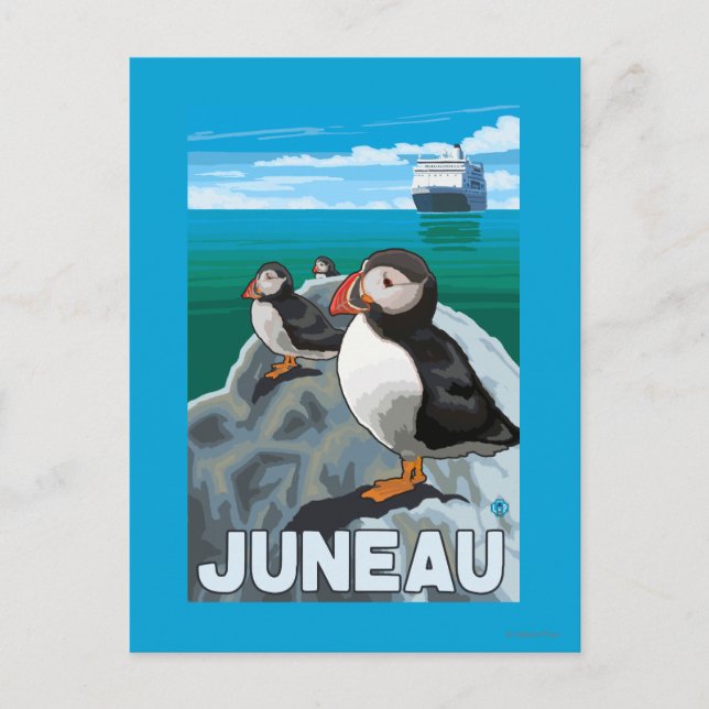 Postal Buques de ultramar y cruceros - Juneau, Alaska (Anverso)