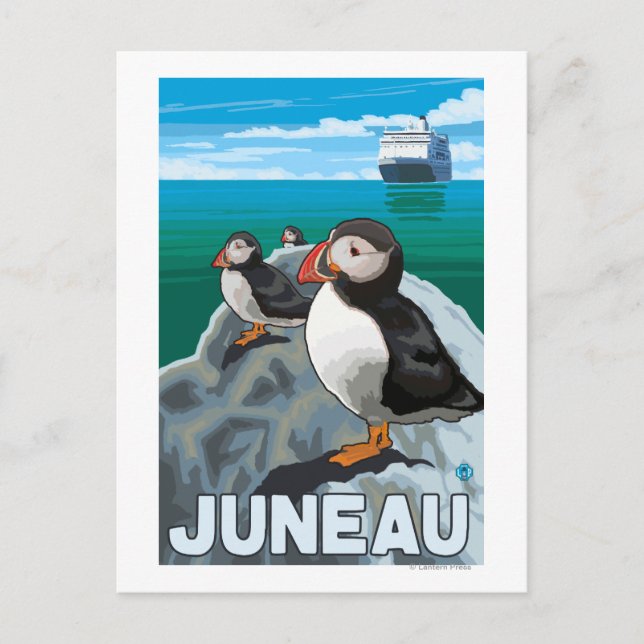 Postal Buques de ultramar y cruceros - Juneau, Alaska (Anverso)