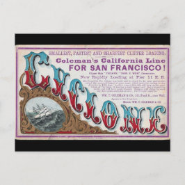 Postal Buques de vela Clipper 1900