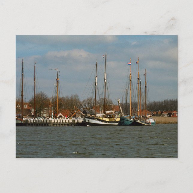 Postal Buques de vela holandeses tradicionales, Enkhuizen (Anverso)