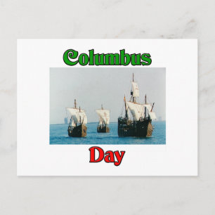 Postal Buques del Día de Colón