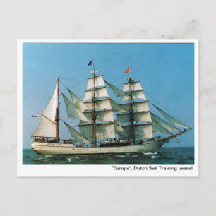 Postal Buques históricos de época, "Europa", Holanda
