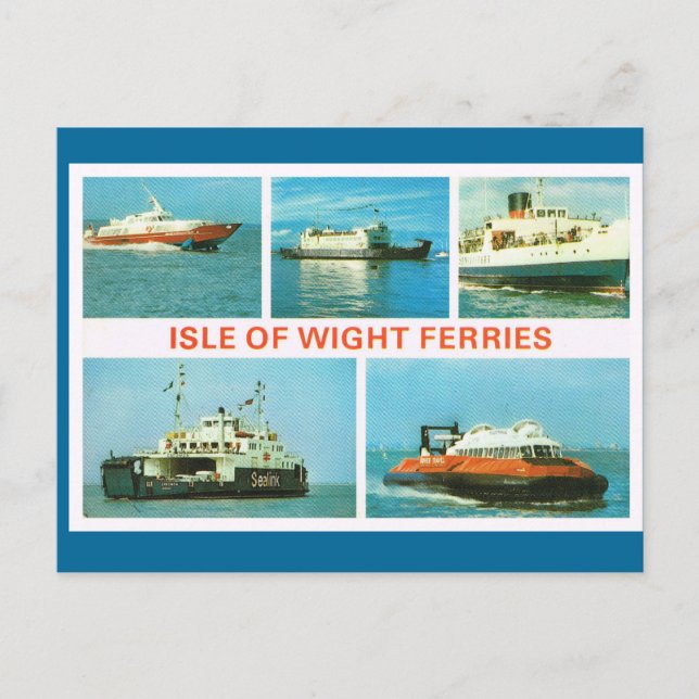 Postal Buques históricos de época, isla de Wight Ferries (Anverso)