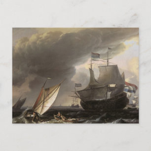 Postal Buques holandeses en un mar de historias 1690