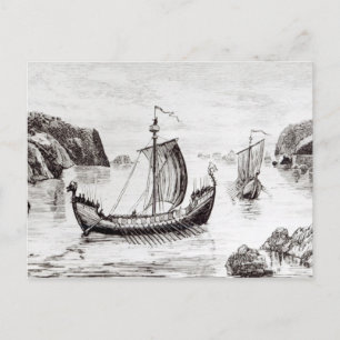 Postal Buques vikingos