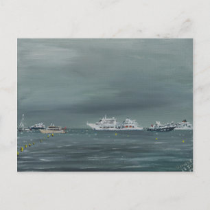 Postal Buques y barcos en Cannes 2014