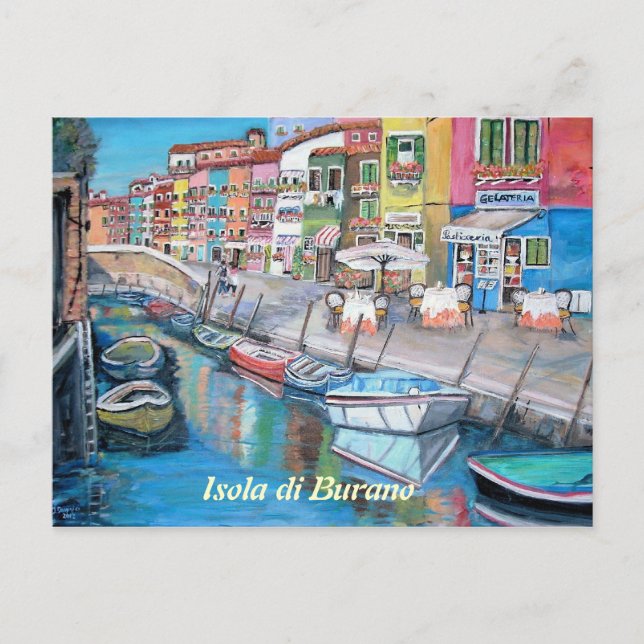 Postal Burano, Italy - Postcard (Anverso)