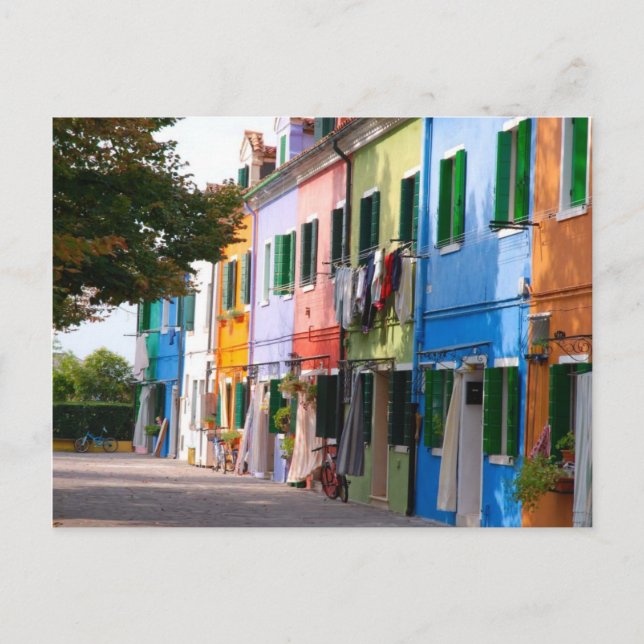 Postal Burano-Venetia (Anverso)