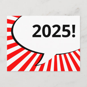 Postal Burbuja cómica de 2018