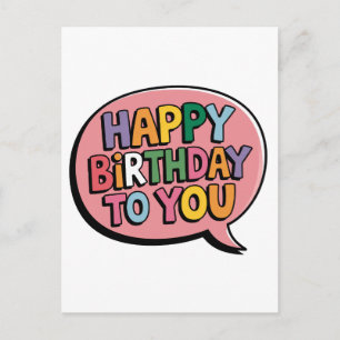 Postal Burbuja de Feliz Cumpleaños