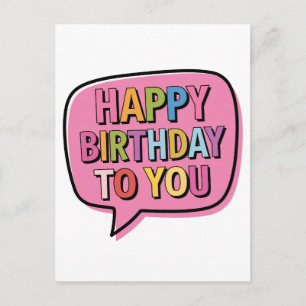 Postal Burbuja de Feliz Cumpleaños