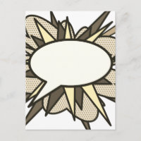 Burbuja de Mensaje Divertida de Hablado Retro Cómi