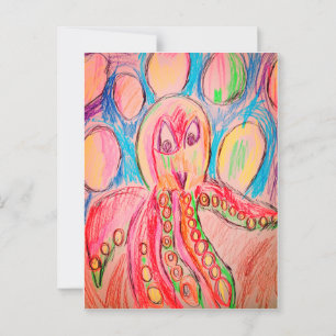 Postal Burbuja del pulpo