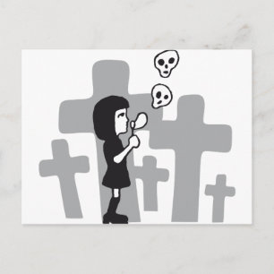 Postal burbujas de cráneo