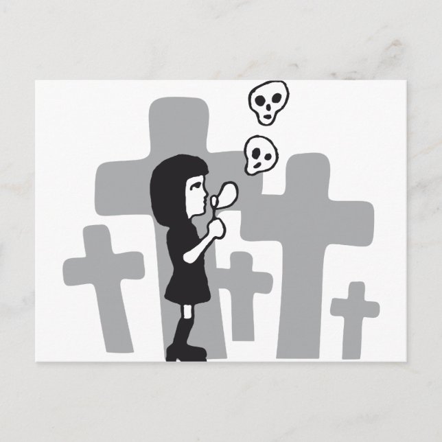 Postal burbujas de cráneo (Anverso)