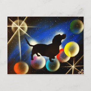 Postal Burbujas de Dachshund