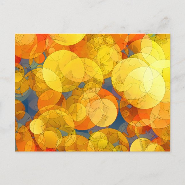 POSTAL BURBUJAS DE ORO DE COMIC (Anverso)