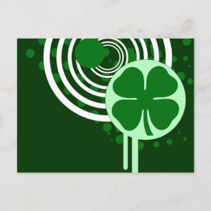 Postal burbujas de shamrock de alta fidelidad