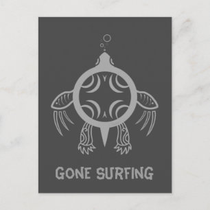 Postal Burbujas de tortugas marinas