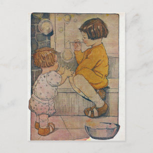 Postal Burbujas de Vintage