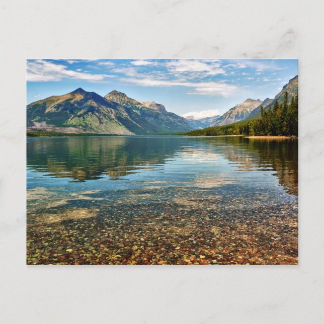 Postal Burbujas en el lago (Anverso)