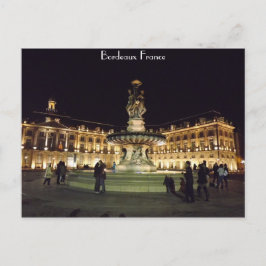 Postal Burdeos de noche