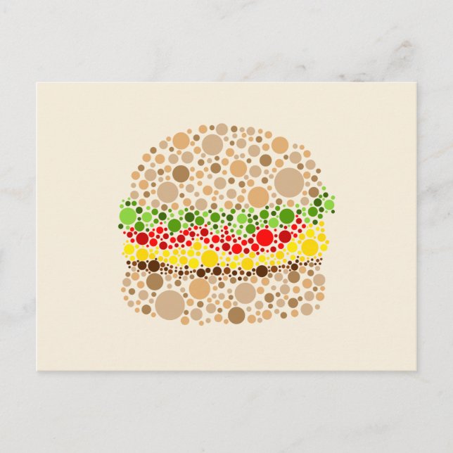Postal Burger In Dots (Anverso)