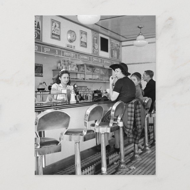 Postal Burger Joint de los años 40 (Anverso)