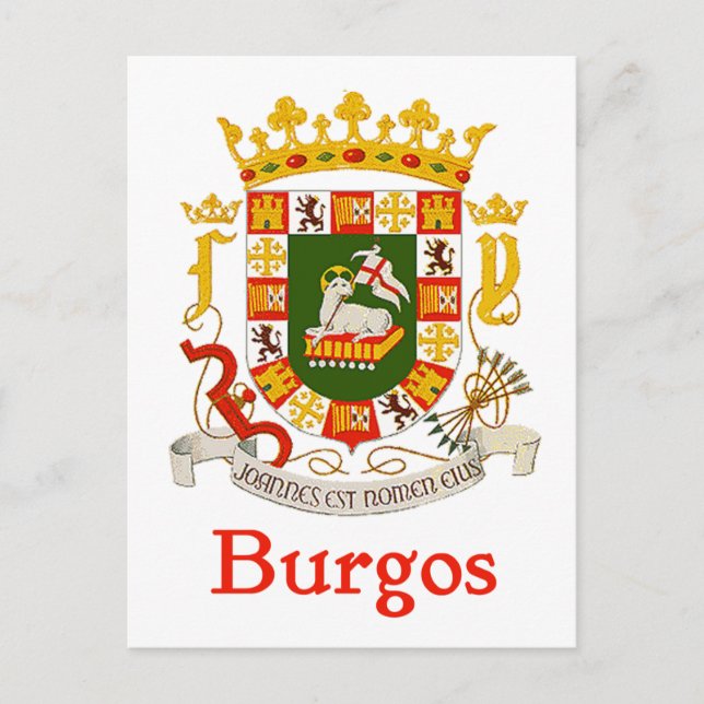 Postal Burgos Escudo de Puerto Rico (Anverso)